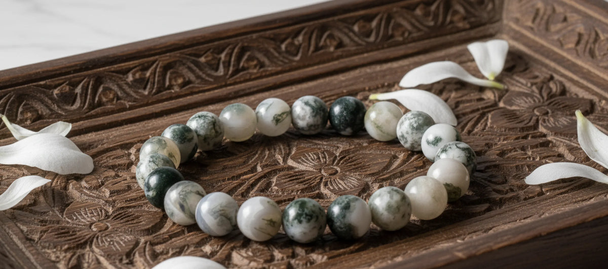 Dendrite Agate Growth Bracelet