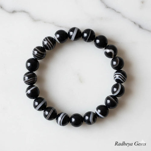 Banded Agate Protection Bracelet