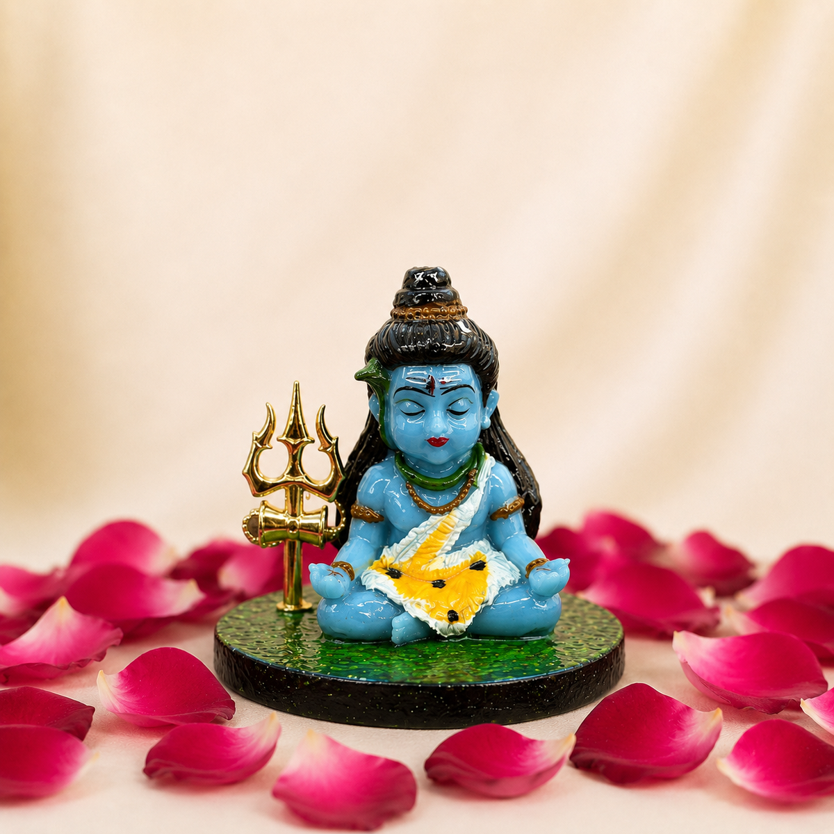 Bal Shiva Meditation Idol with Trishul