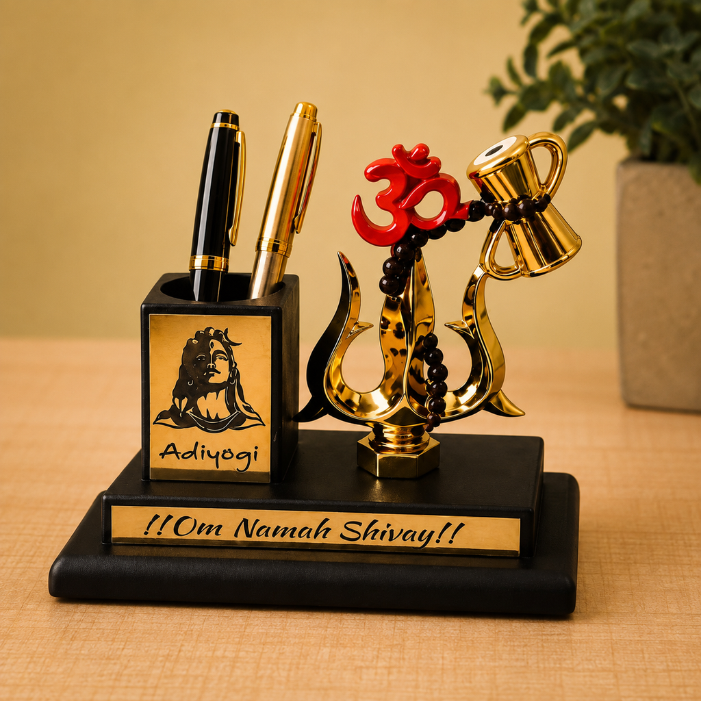 Adiyogi Shiva Desk Organizer - Pen Holder