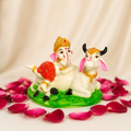 Lord Ganesh with Kamdhenu Cow Idol