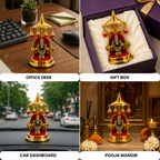 Tirupati Balaji Maharaj Decorative Idol with Hanging Bell Canopy