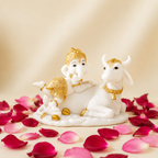 Lord Ganesh with Kamdhenu Cow Idol