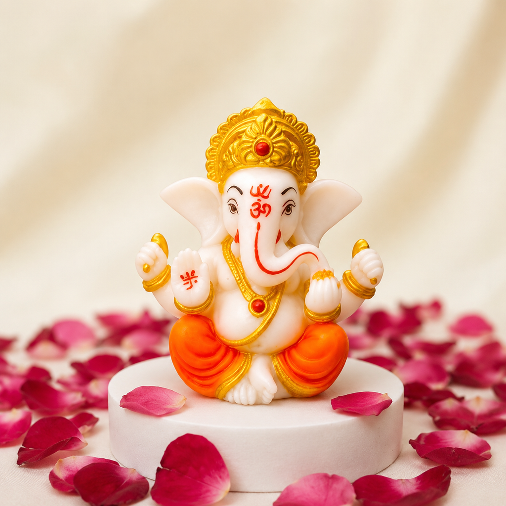 Shri Ganpati Bappa Blessing Murti for Home, Office & Car