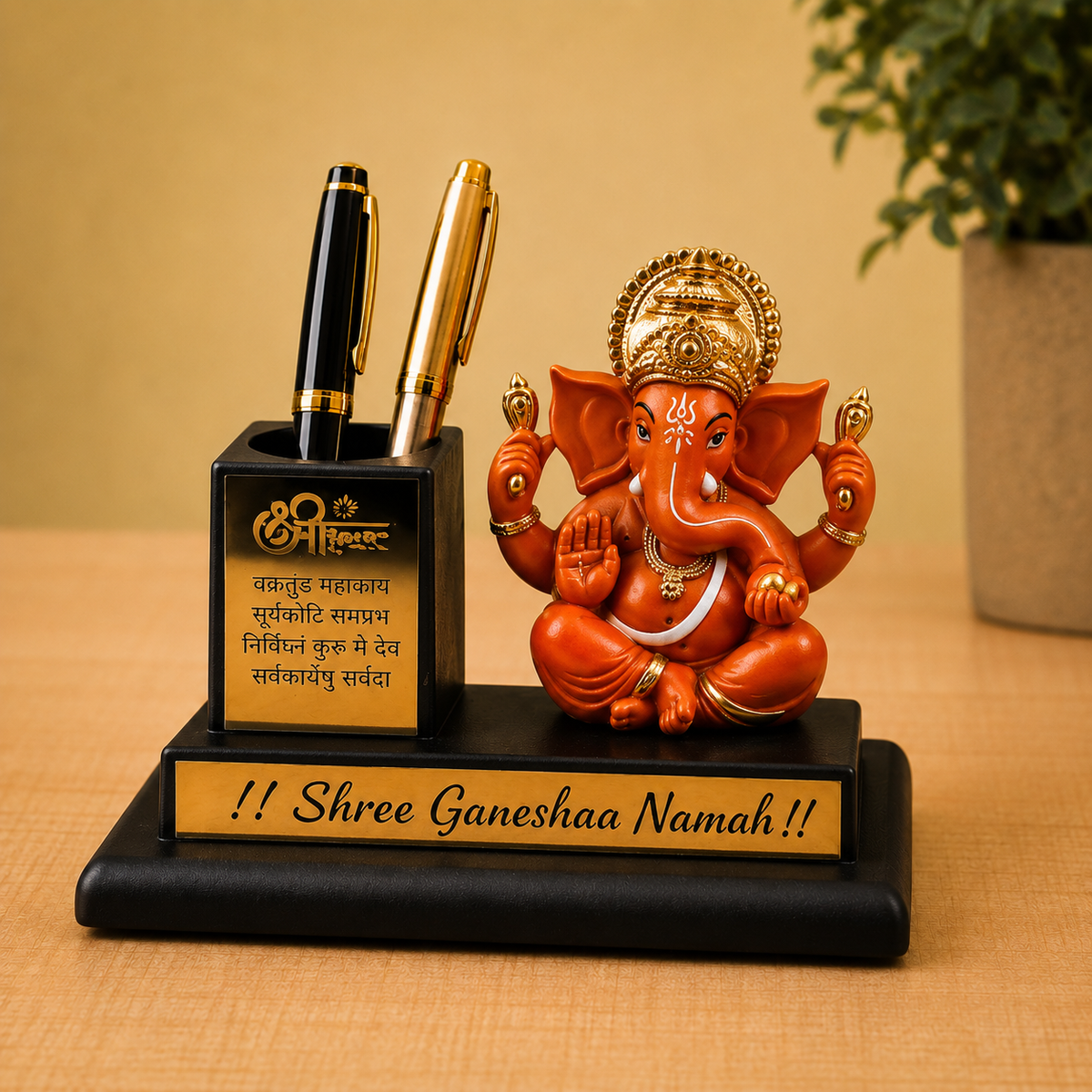 Ganpati Bappa Pen Stand for Office & Study Table