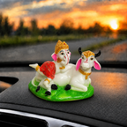Lord Ganesh with Kamdhenu Cow Idol