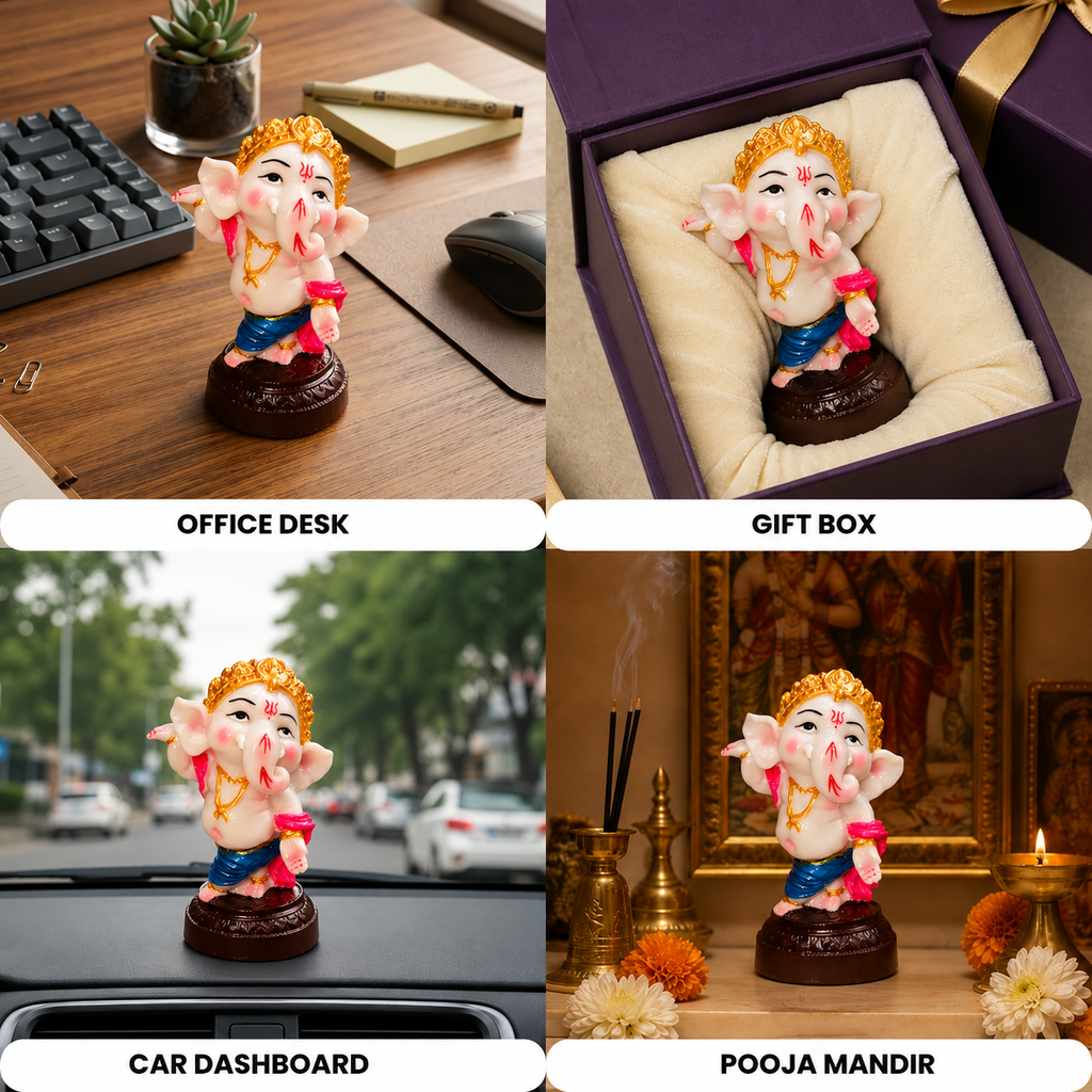 Ganpati Bappa Standing Decorative Idol