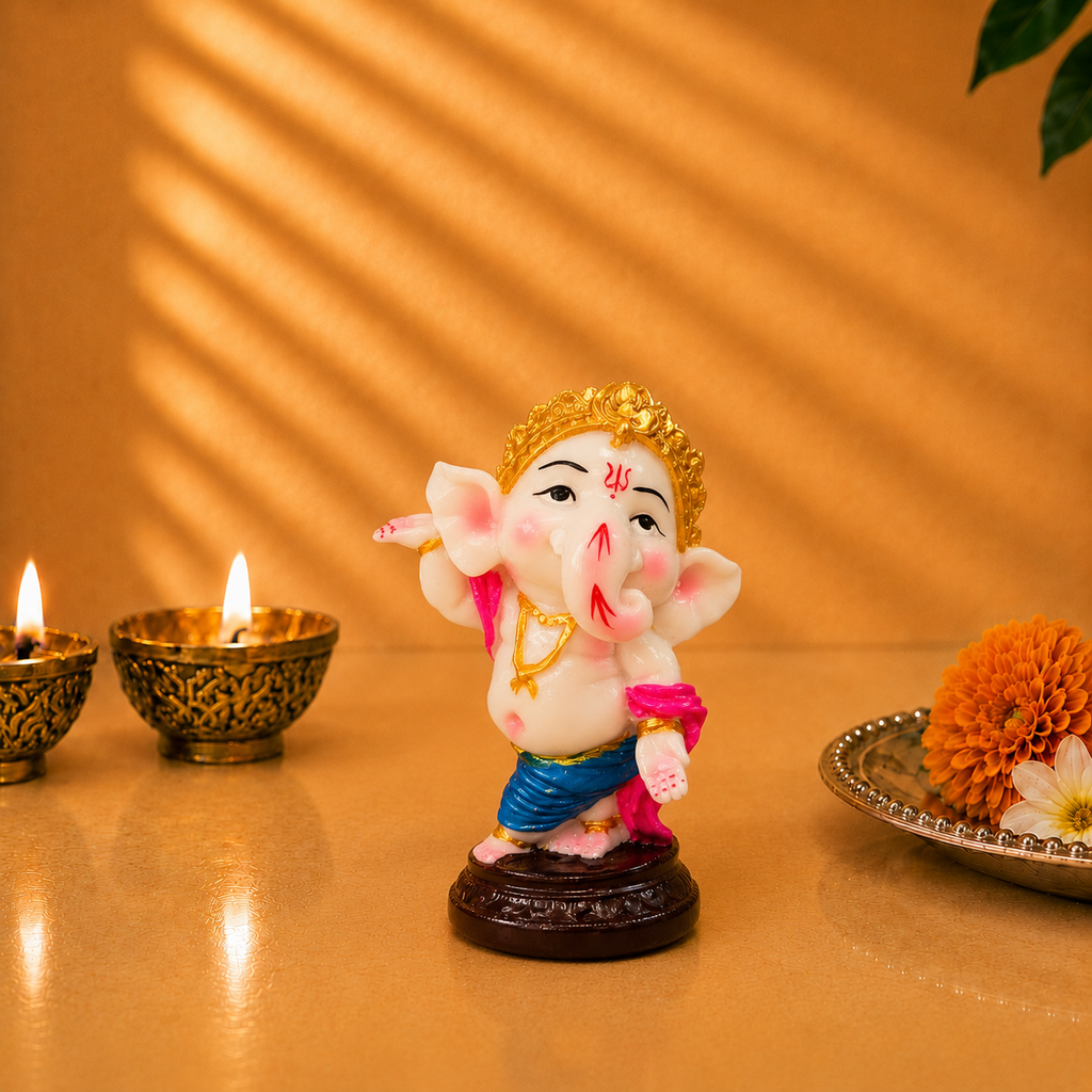 Ganpati Bappa Standing Decorative Idol