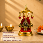 Tirupati Balaji Maharaj Decorative Idol with Hanging Bell Canopy