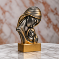 Mother and Child Luxury Decor Statue - Golden