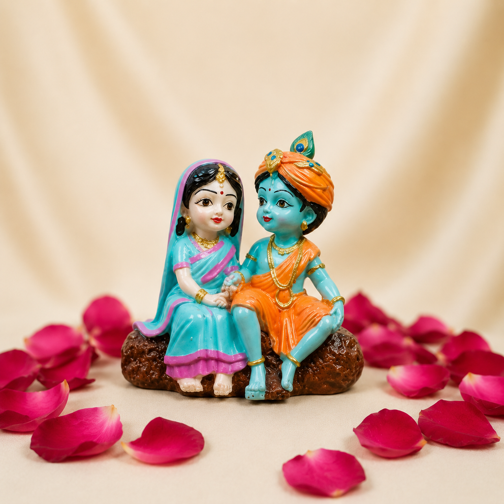 Little Krishna & Radha Idol
