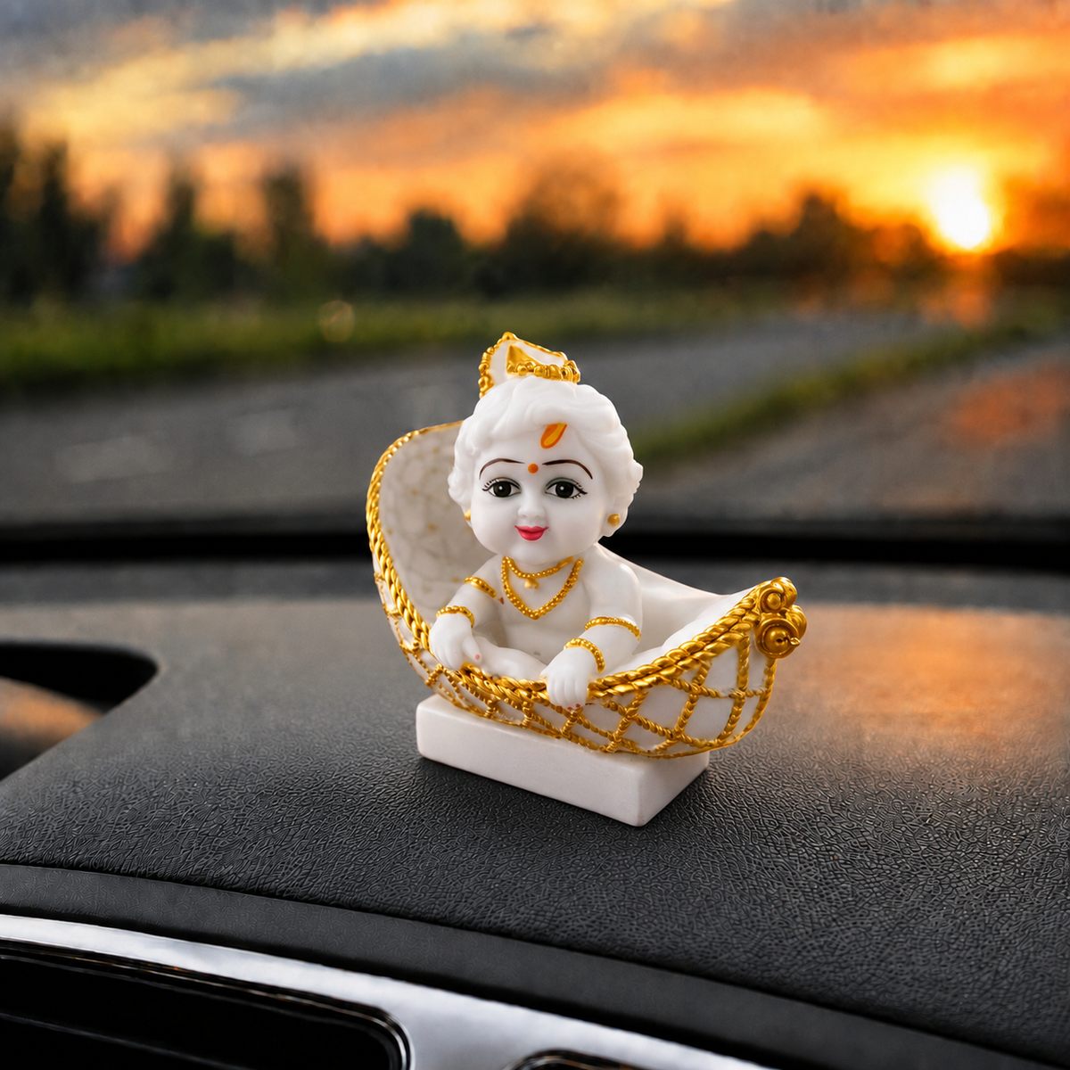 Makhan Chor Krishna Jhula Idol