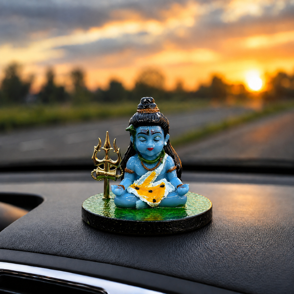 Bal Shiva Meditation Idol with Trishul