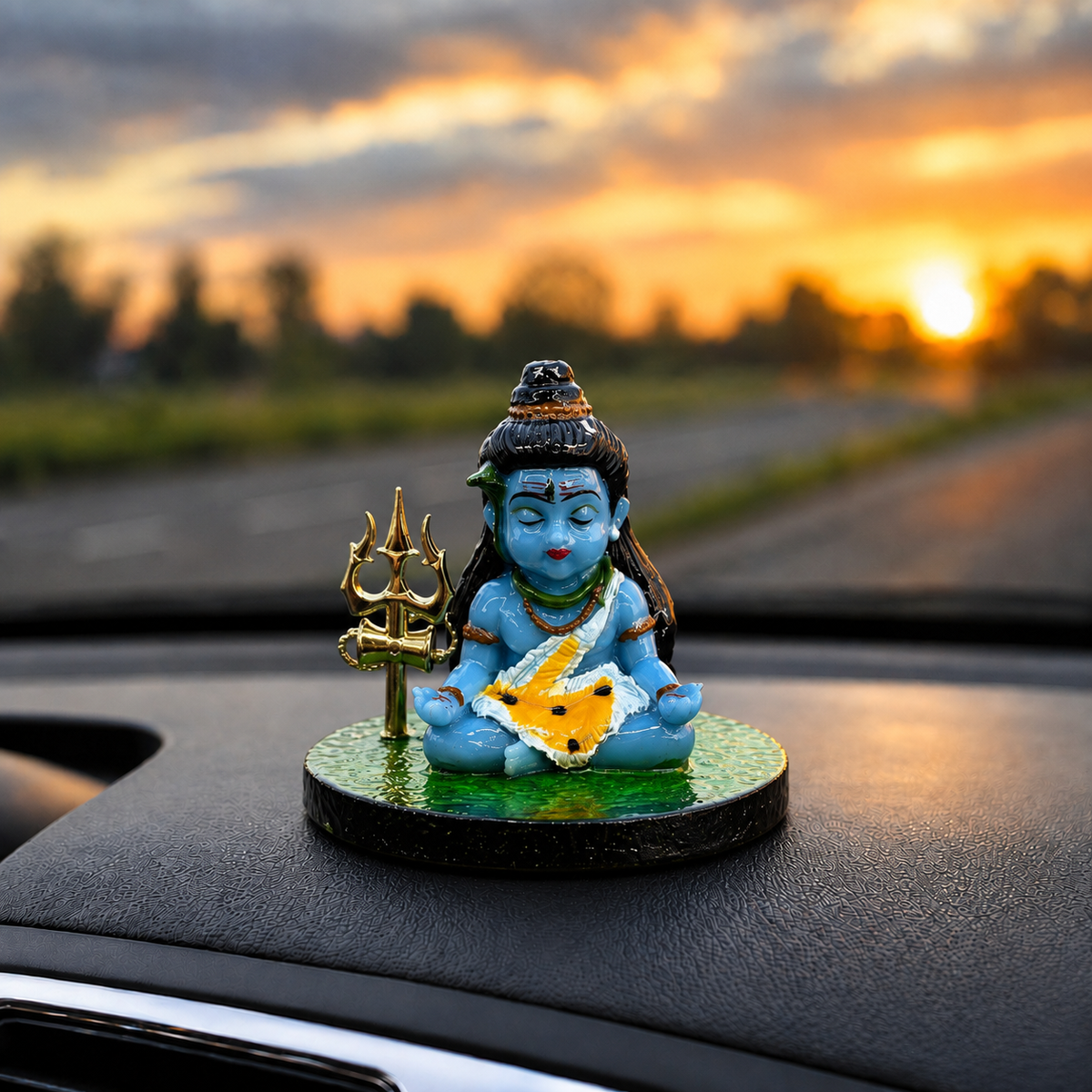 Bal Shiva Meditation Idol with Trishul