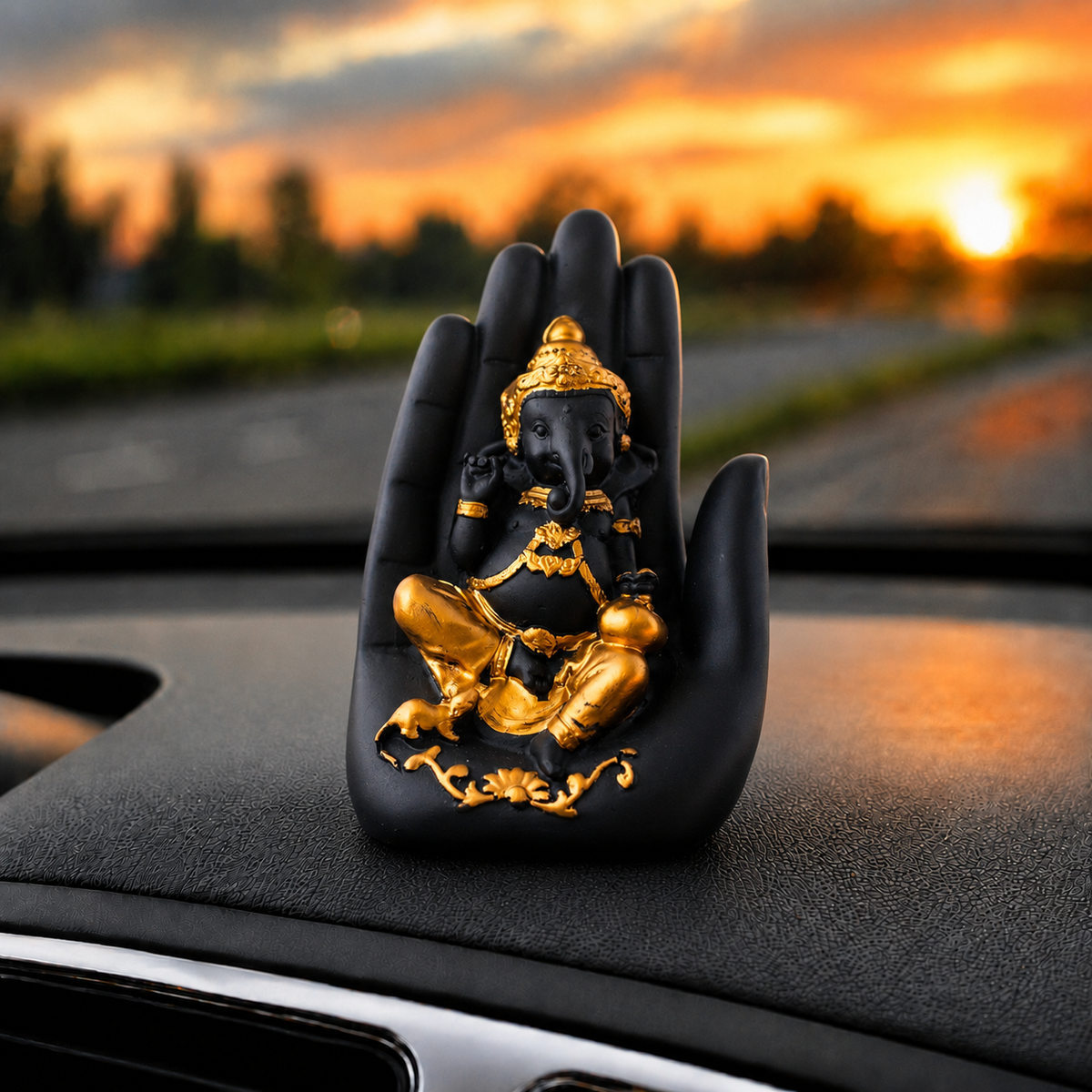 Ganpati in Blessing Hand Decorative Idol