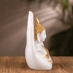 White Gautam Buddha Blessing Idol - Home Vastu