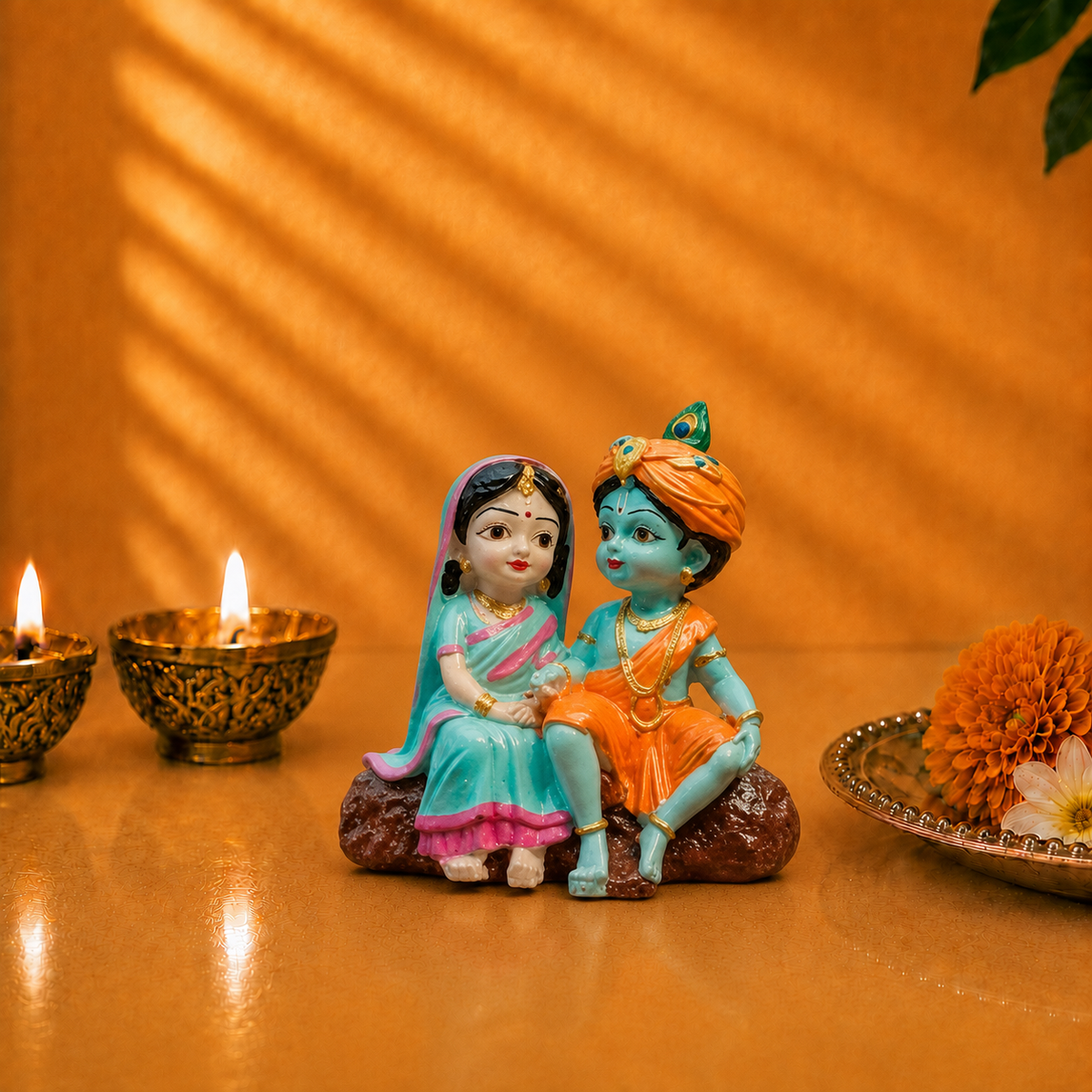 Little Krishna & Radha Idol