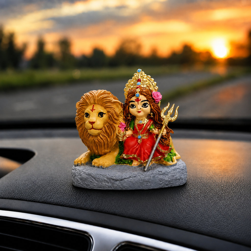 Maa Durga with Lion – The Fierce Protector Idol