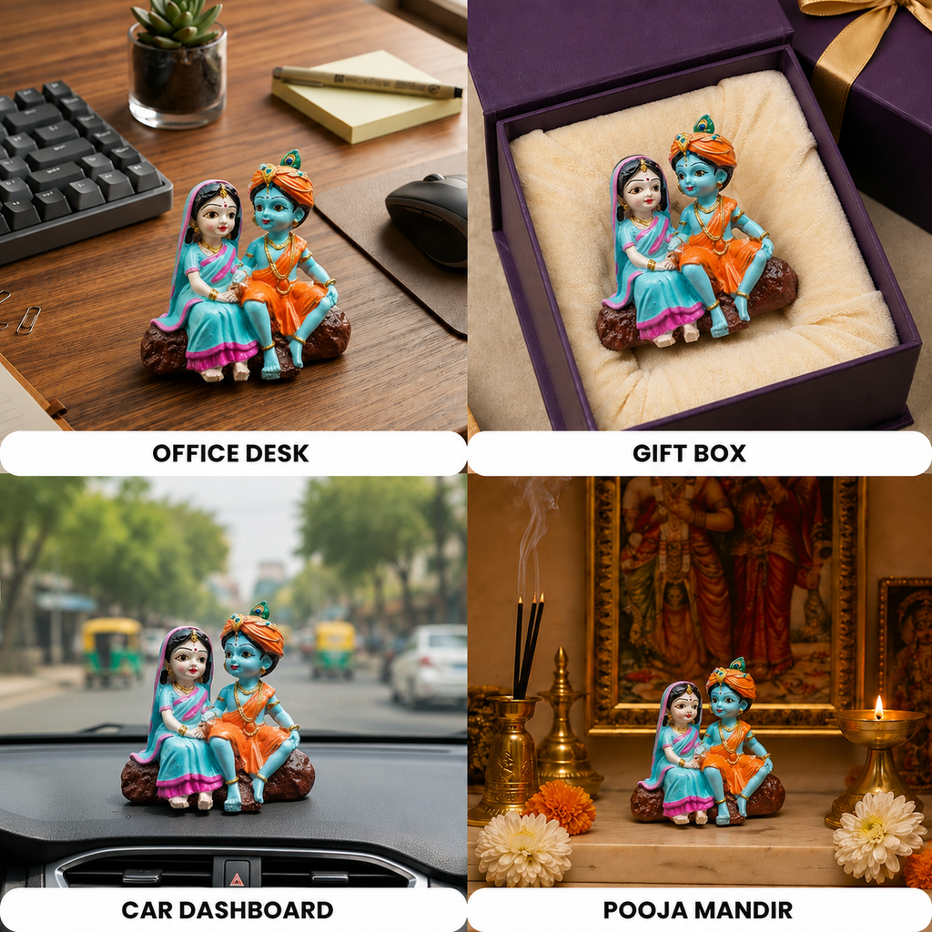 Little Krishna & Radha Idol