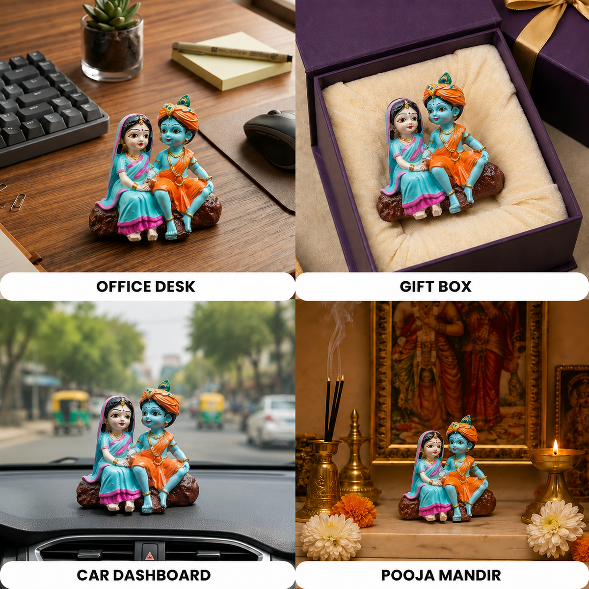 Little Krishna & Radha Idol