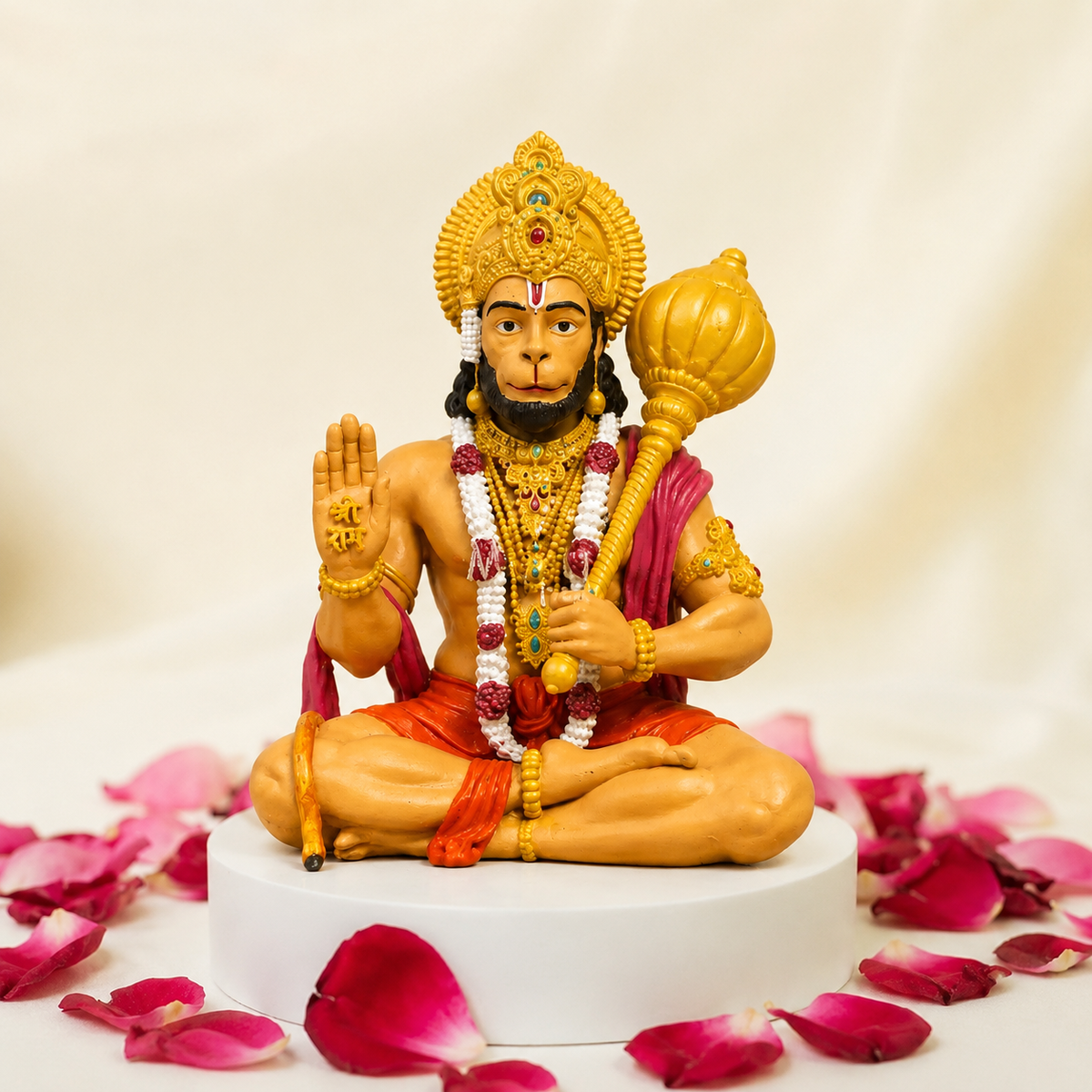 Premium Hanuman Ji Blessing Idol with Gada