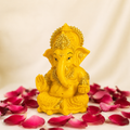 Divine Ganesha Blessing Idol - Golden