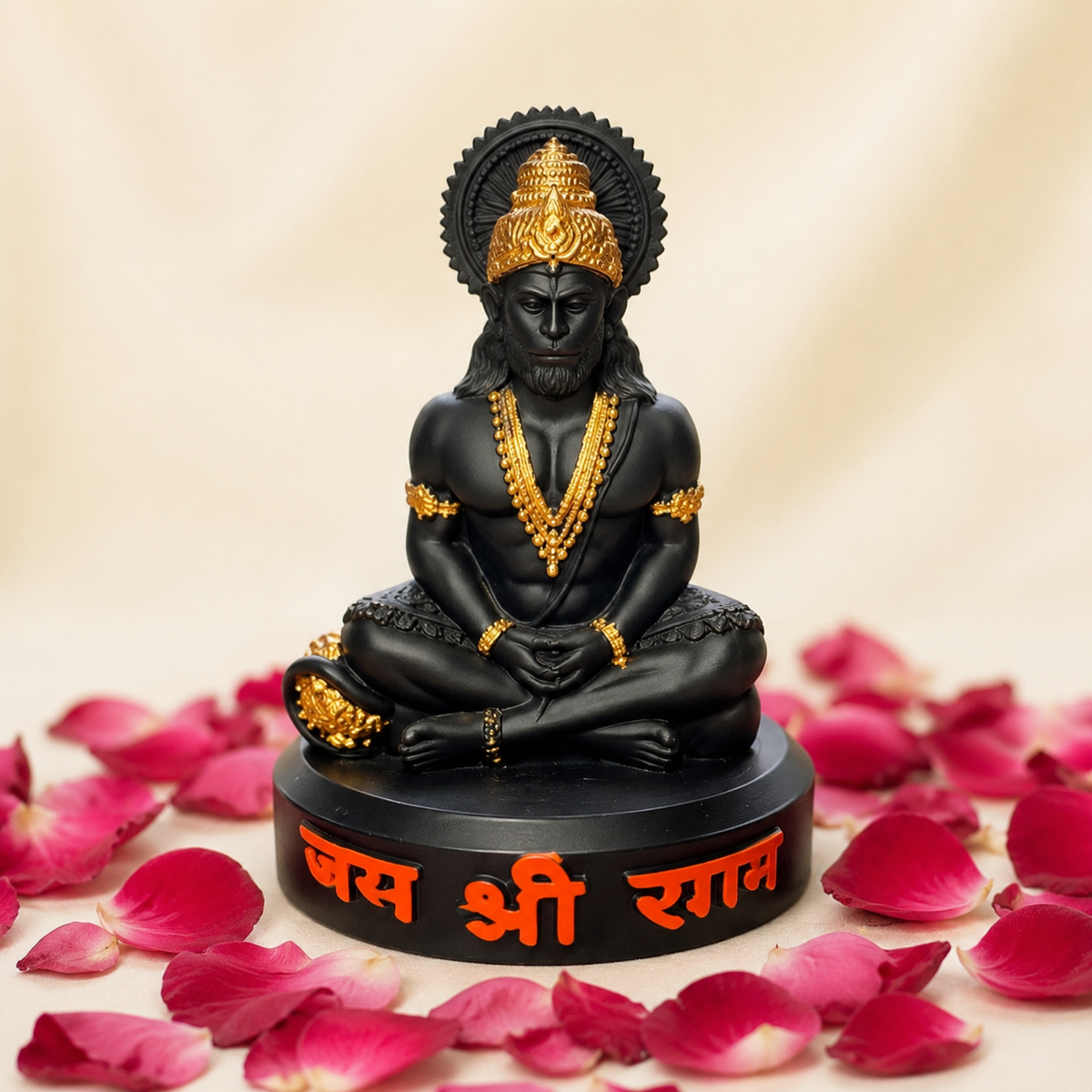 Meditating Bajrangbali Idol – Jai Shri Ram Edition
