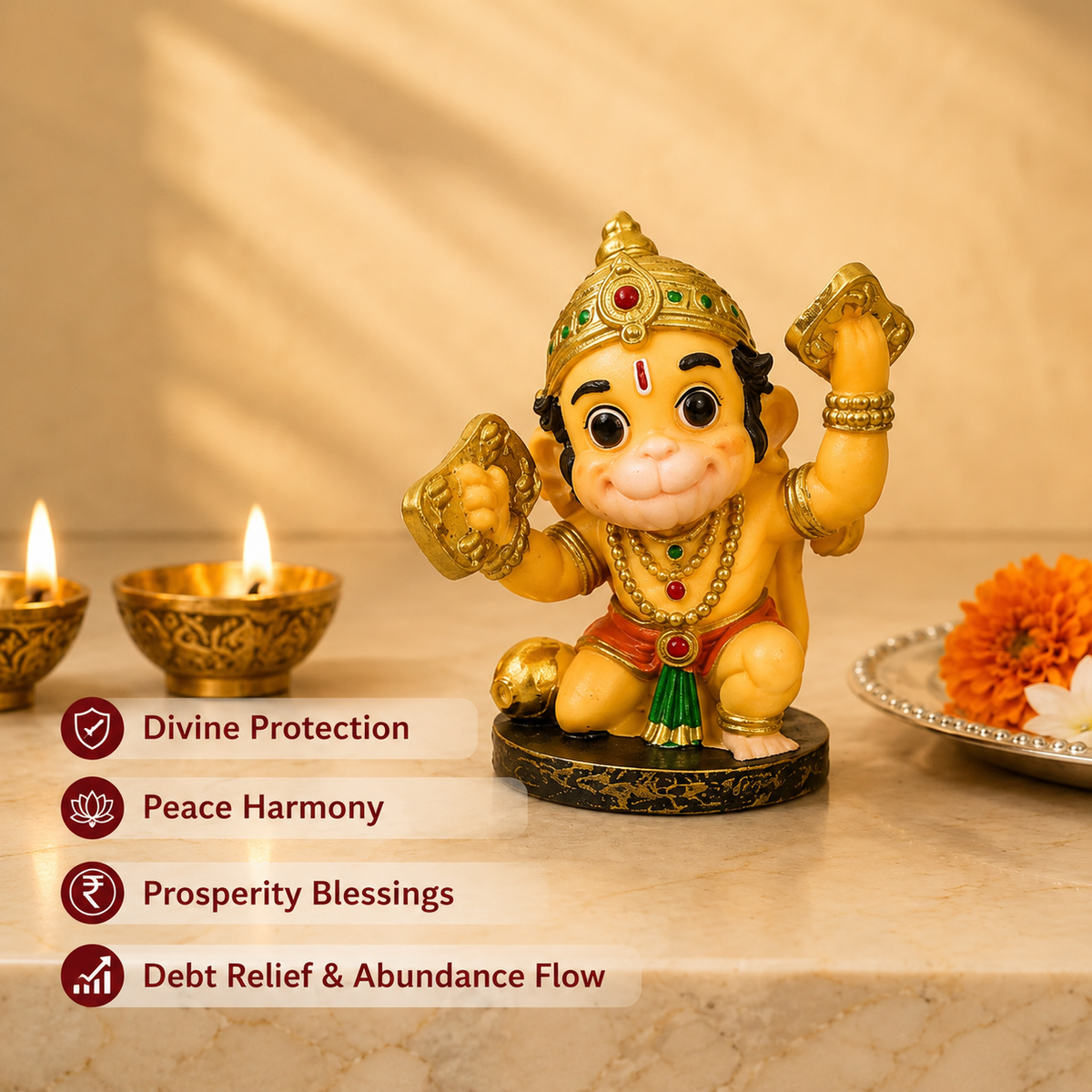 Cute Bal Hanuman Sacred Strength Idol