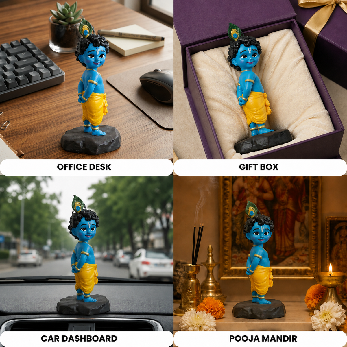 Little Krishna - Bal Gopal Standing Idol