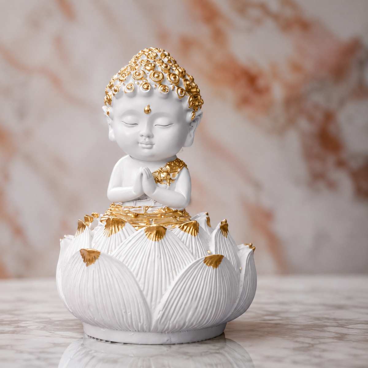 Little Buddha Lotus Showpiece